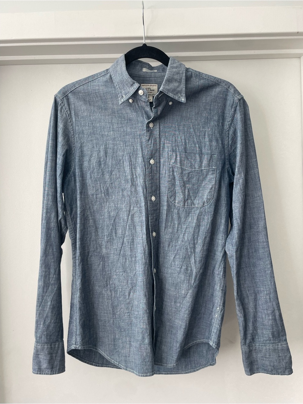 J.Crew slim fit blue chambray cotton shirt